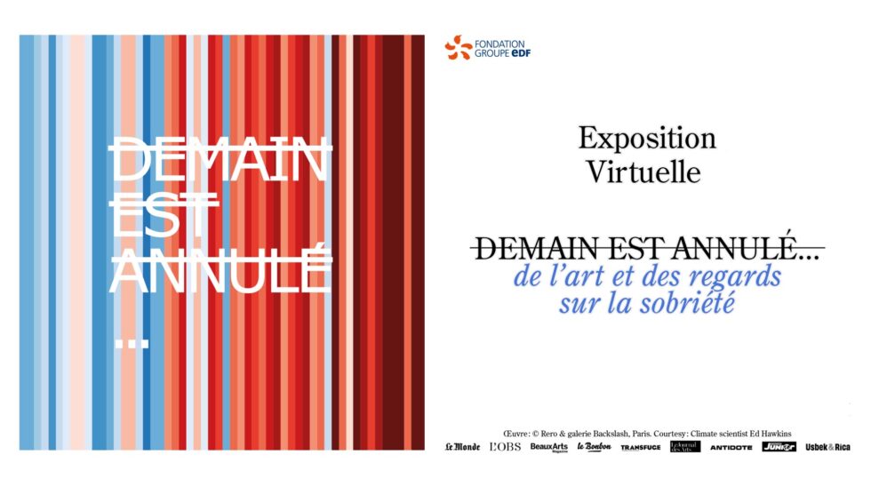 Affiche de l'exposition virtuelle "Demain est annulé"